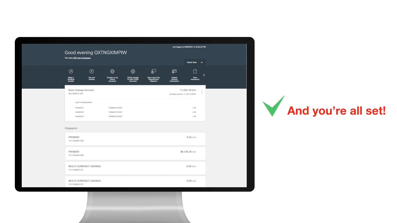 How to setup Global View and perform Global Transfer |