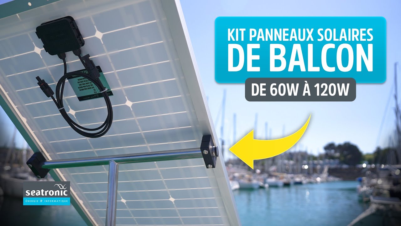 Support orientable de panneaux solaires de balcon