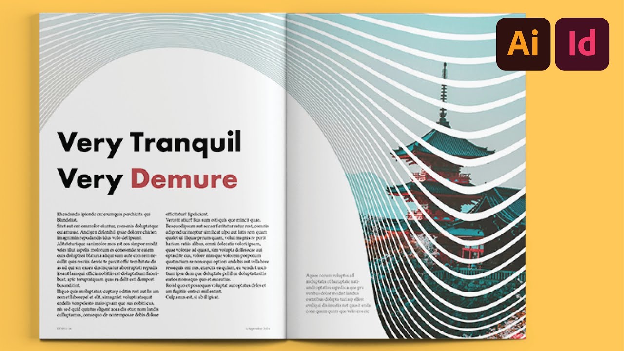 Как создать этот параметрический линейный макет | Макеты InDesign, Эпизод 15