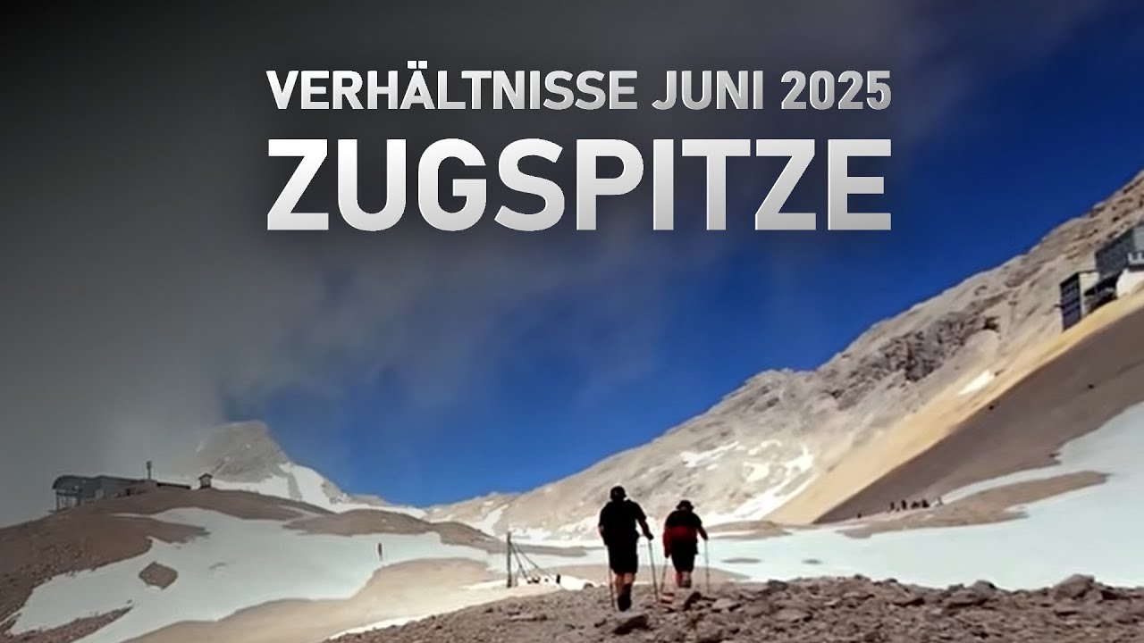 Verh&auml;ltnisse an der Zugspitze im Juni 2025 beim Aufstieg &uuml;ber Gatterl oder Reintal