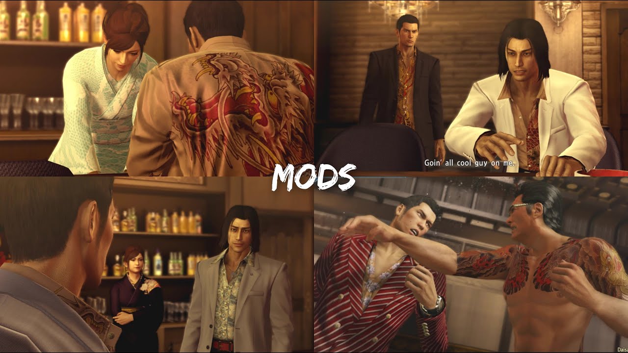 Yakuza 0 Mods Pack Custom Outfits & Brawler/Rush/Legend Fight Style