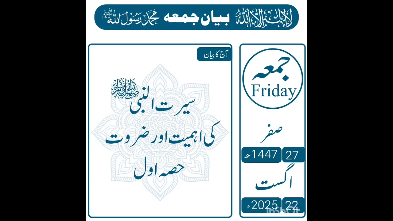 Seerat e Nabvi (SAW) Ki Ahmeeyat Aur Zarorat | Part 1 | Molana Umer Farooq