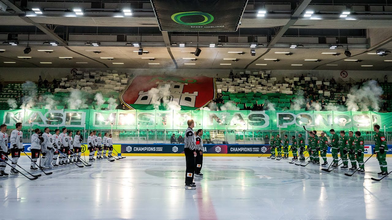 Champions Hockey League večer v Ljubljani.