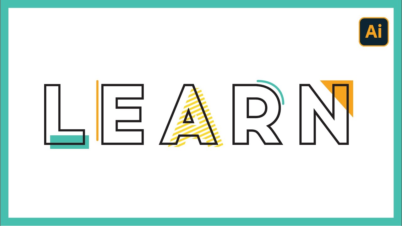 Make a MEMPHIS-STYLE Poster in Illustrator (Typography Tutorial)