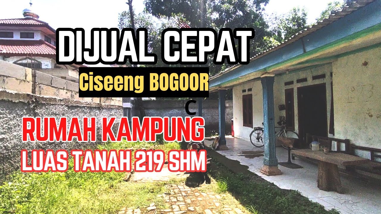 Jual B.U!! Rumah kampung luas tanah 219 m² SHM harga 315 juta Strategis di Ciseeng Bogor
