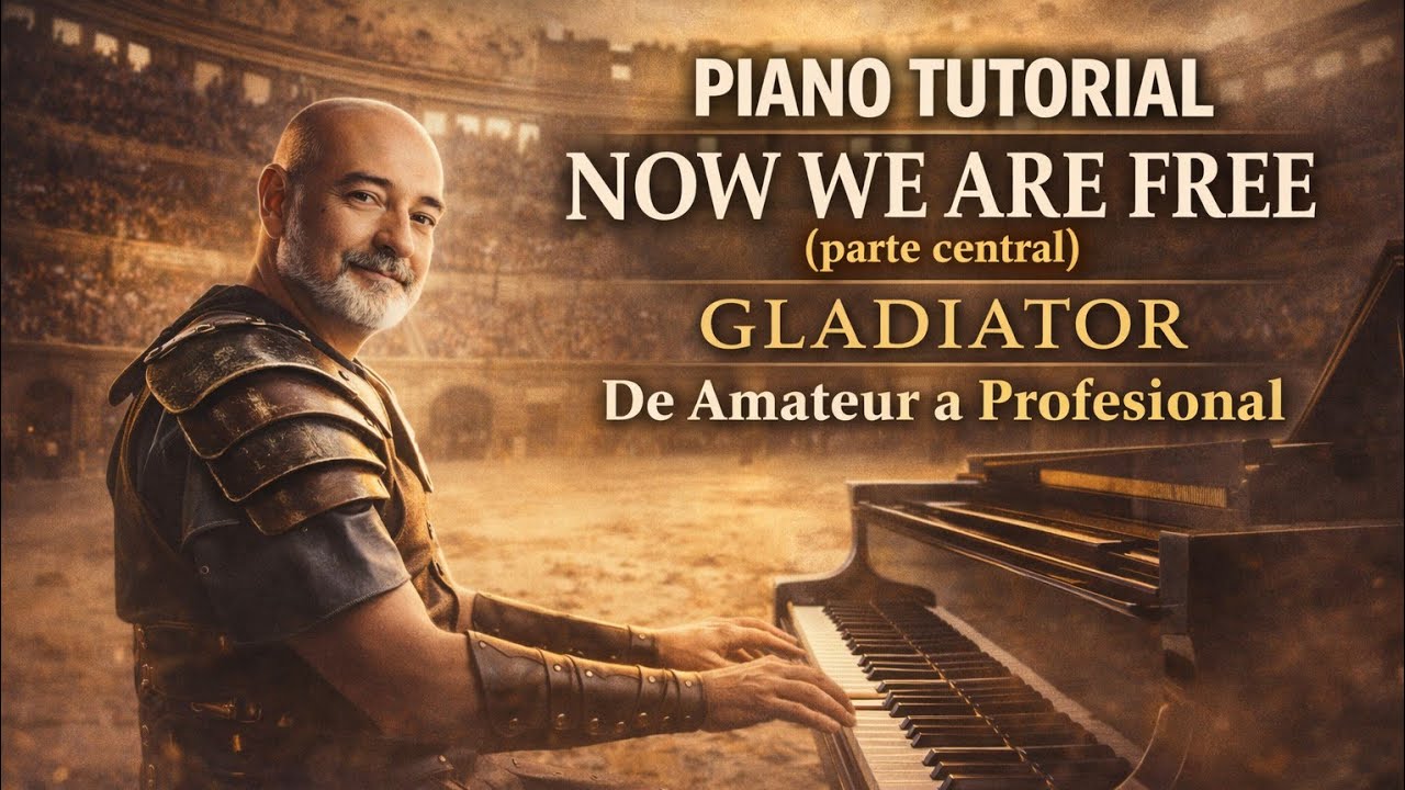 ✅ Now We Are Free (parte central)  Amateur a Pro  //  Piano Tutorial