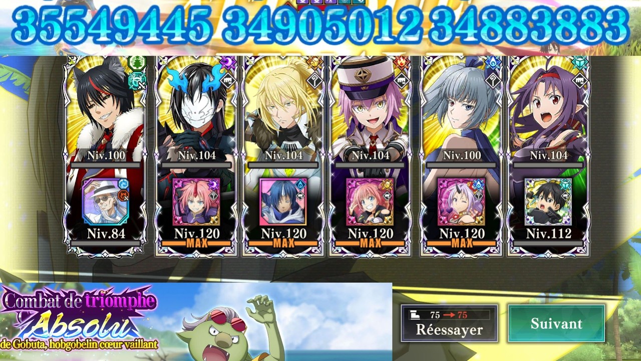 Slime Isekai Memories: combat de triomphe de hobgobelin cœur vaillant, (infernal 1)