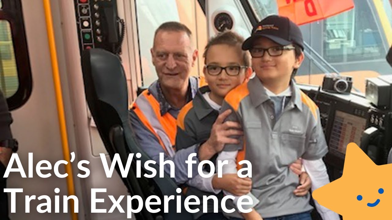 Alec's wish to have a train experience