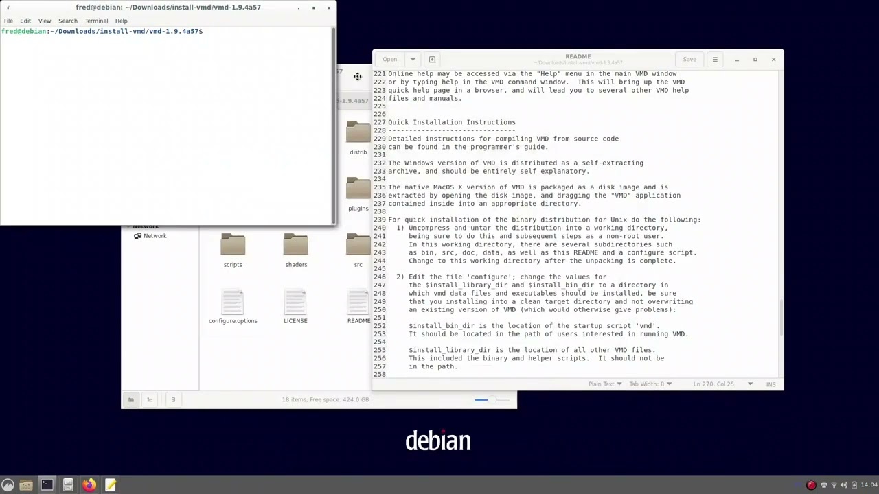 Installing VMD on Linux (non admin)