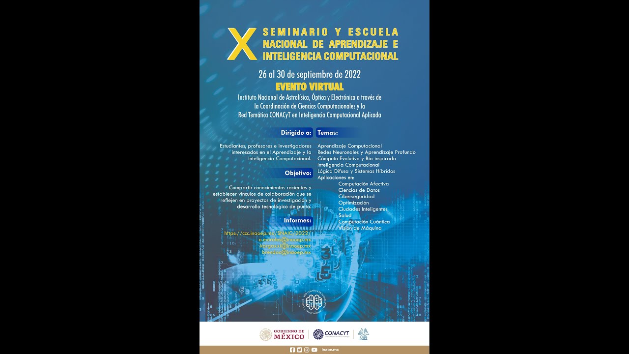 X Seminario y Escuela Nacional de Aprendizaje e Inteligencia Computacional/Día 1