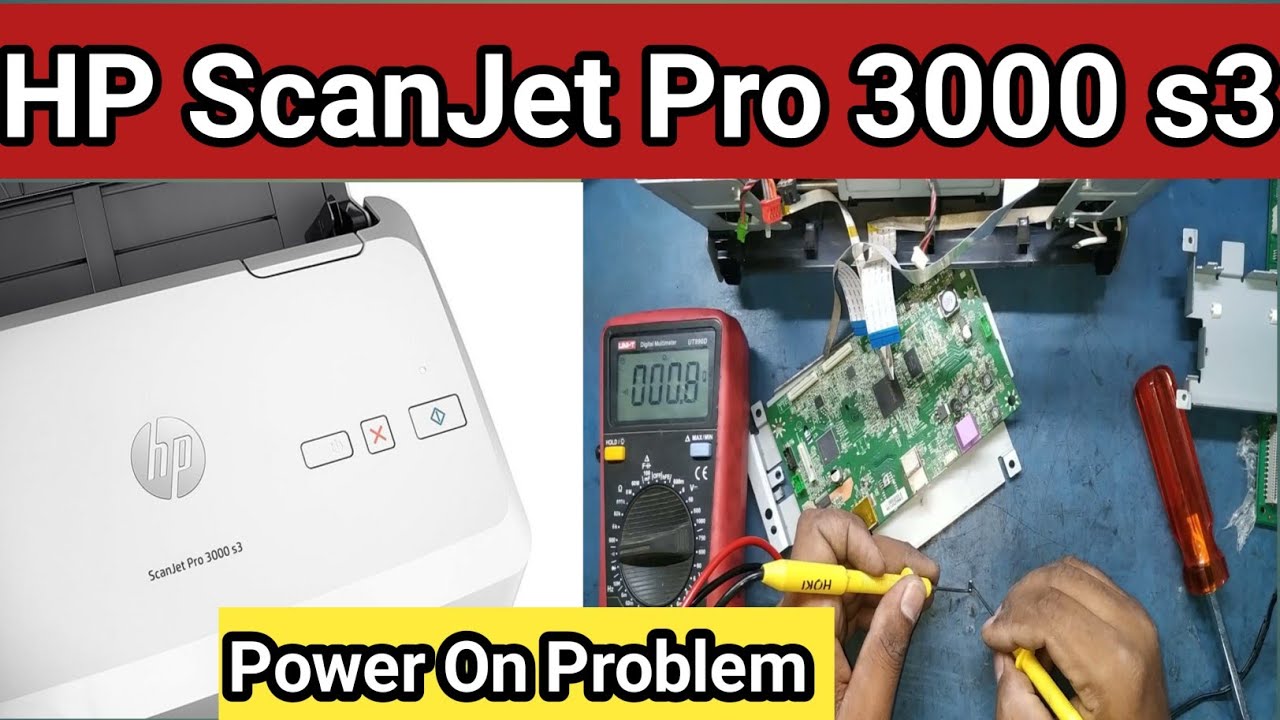 HP ScanJet 3000 s3 No Power ON :Common #problem & Solution #scanner canner Not Working? Fix Yourself