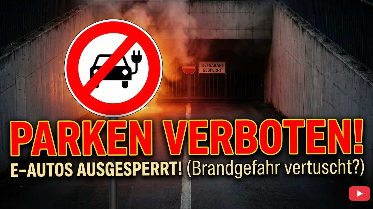 Parkverbot! Städte sperren E Autos aus Tiefgaragen! 🔥Brandgefahr vertuscht #EDriveNachrichten