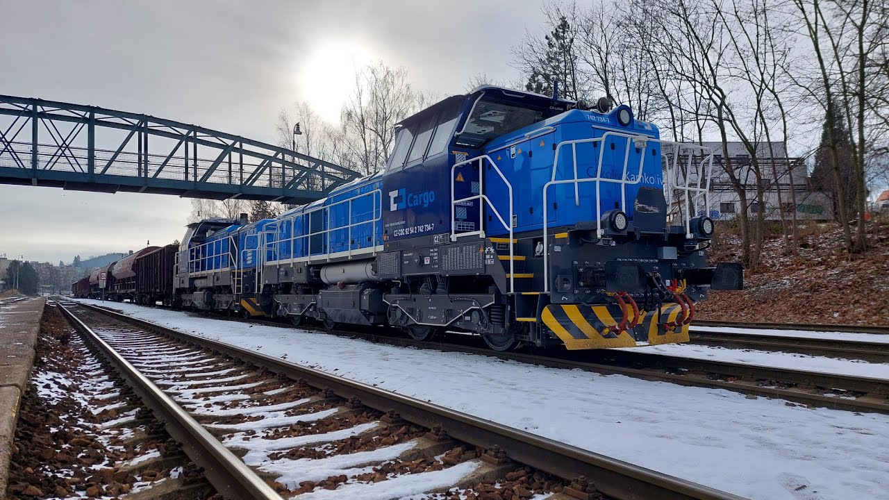 Vlaky Příbram aneb šotoušům v zádech, 12.1.2022 / trainspotting