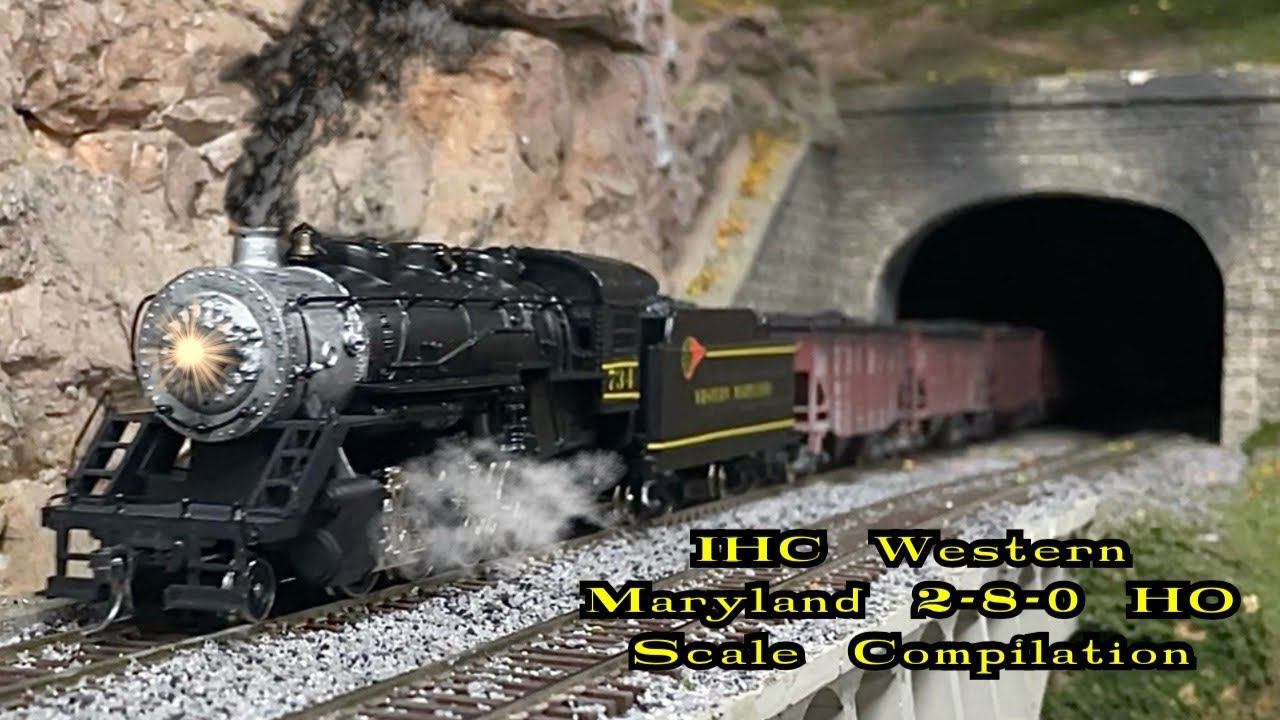 IHC Western Maryland 2-8-0 HO Scale Compilation