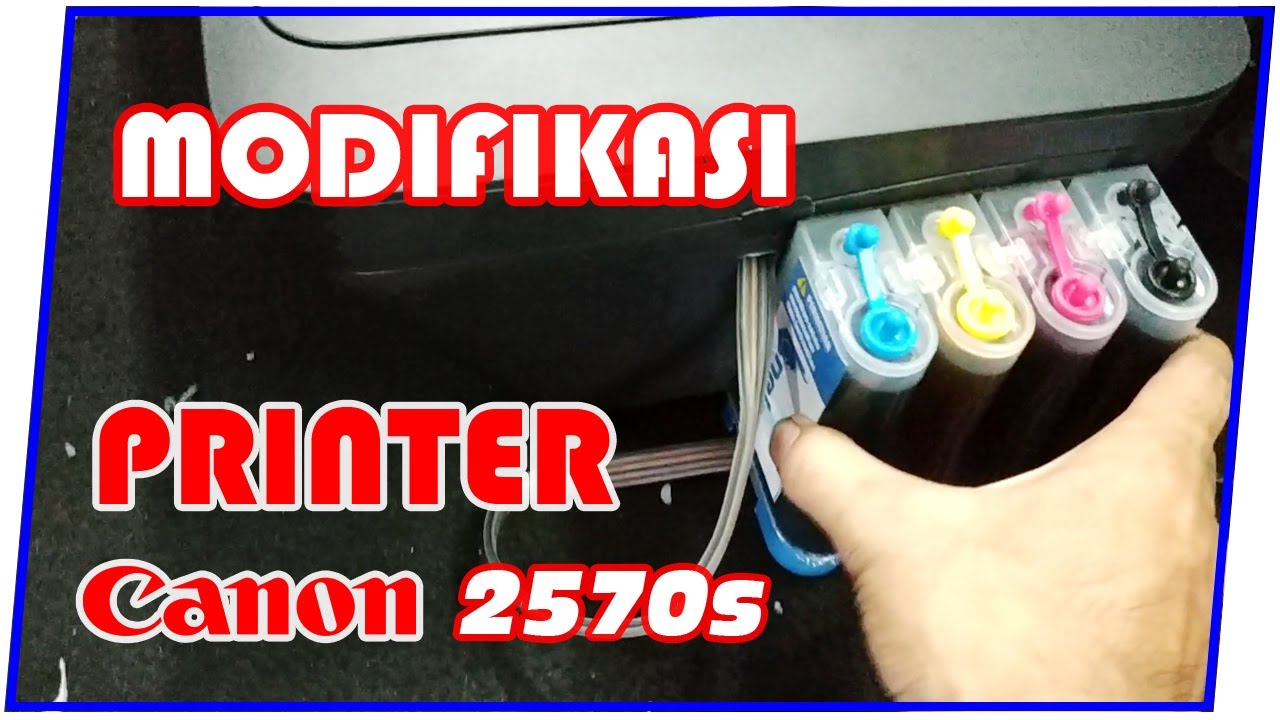 Cara Memasang Infus Canon mG2570 / mG2570s