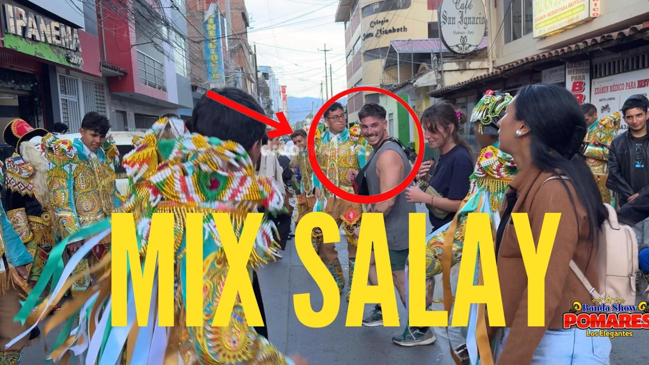 Gringos zapateando Mix salay - pomares Banda Show Huánuco