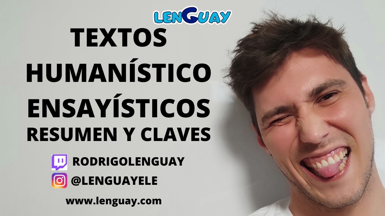 Los textos humanístico-ensayísticos comentario de texto selectividad EVAU PEVAU tipos de texto