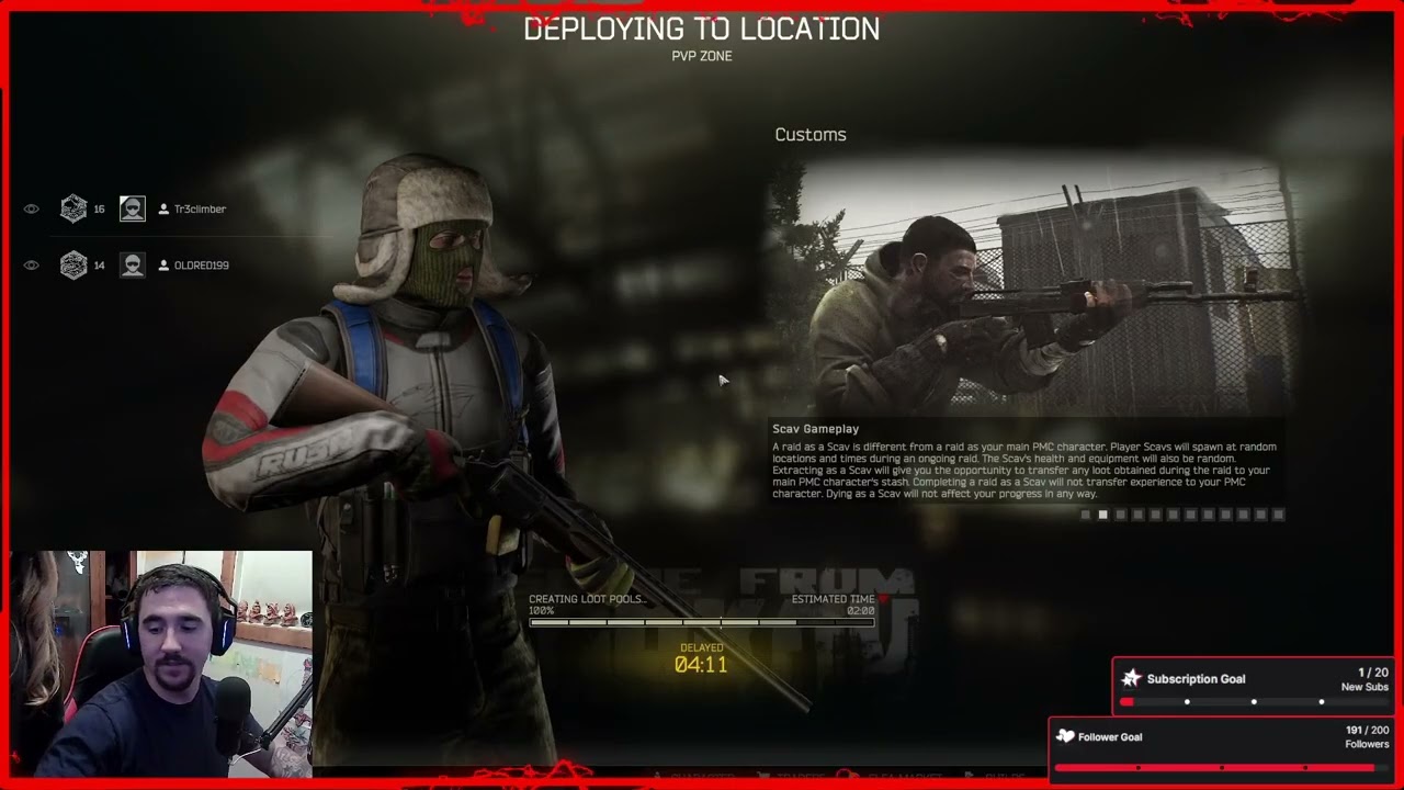 {Follow 4 Follow} Militia Monday Tarkov!! with @oldred199 !!!  Come Hang Out!!!  (Part 2/17)