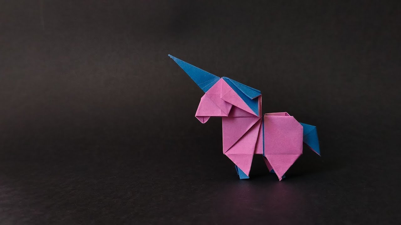  LINDO UNICORNIO DE ORIGAMI 