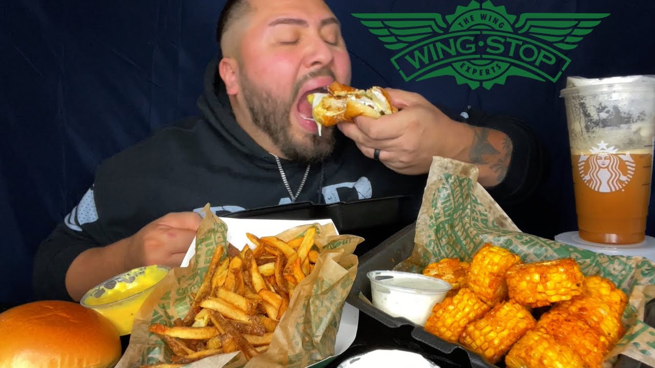 Wingstop Chicken Sandwiches FEAST • MUKBANG EATING SHOW