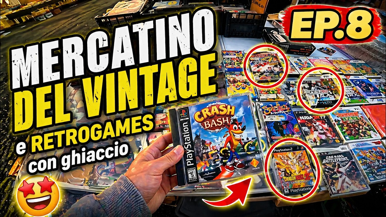 Al Mercatino dell'usato, tra -5° e retrogames, con ManuTheDeath - EP8