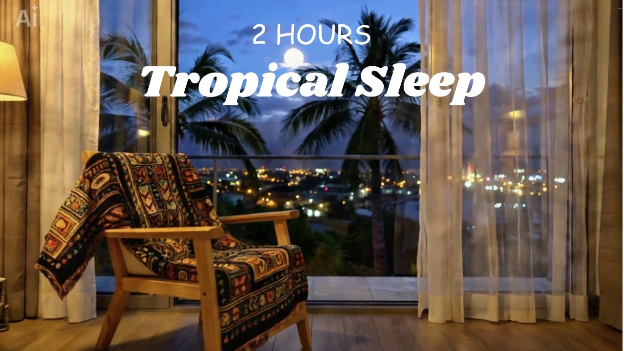 2 Hours Afro Lofi Sleep Music 🌙 Ocean Night Vibes for Deep Rest