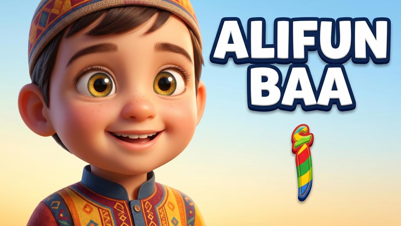 Alifun Baa حروفي الجميلة | Arabic Alphabet Song | Alif Ba Ta For Children | Learn Noorani Qaida Urdu