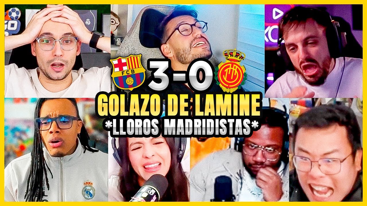 😂REACCIONES y LLOROS MADRIDISTAS al BARCELOMA 3-0 MALLORCA por LALIGA😂| *Golazo de Lamine*
