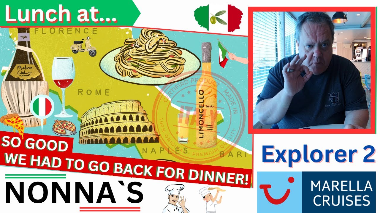 Lunch at Nonna`s on Marella Explorer 2…  So good we had to go back for dinner!