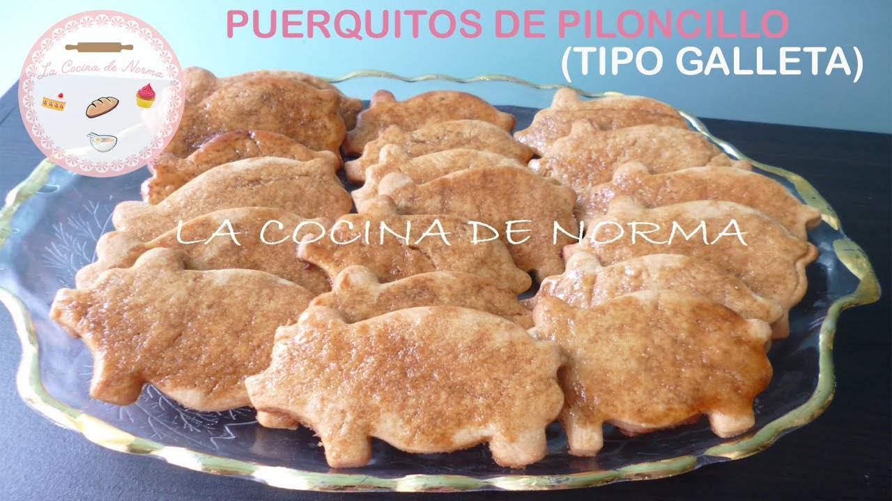 Puerquitos de piloncillo tipo galleta (Panadería Tradicional Mexicana) / La Cocina de Norma