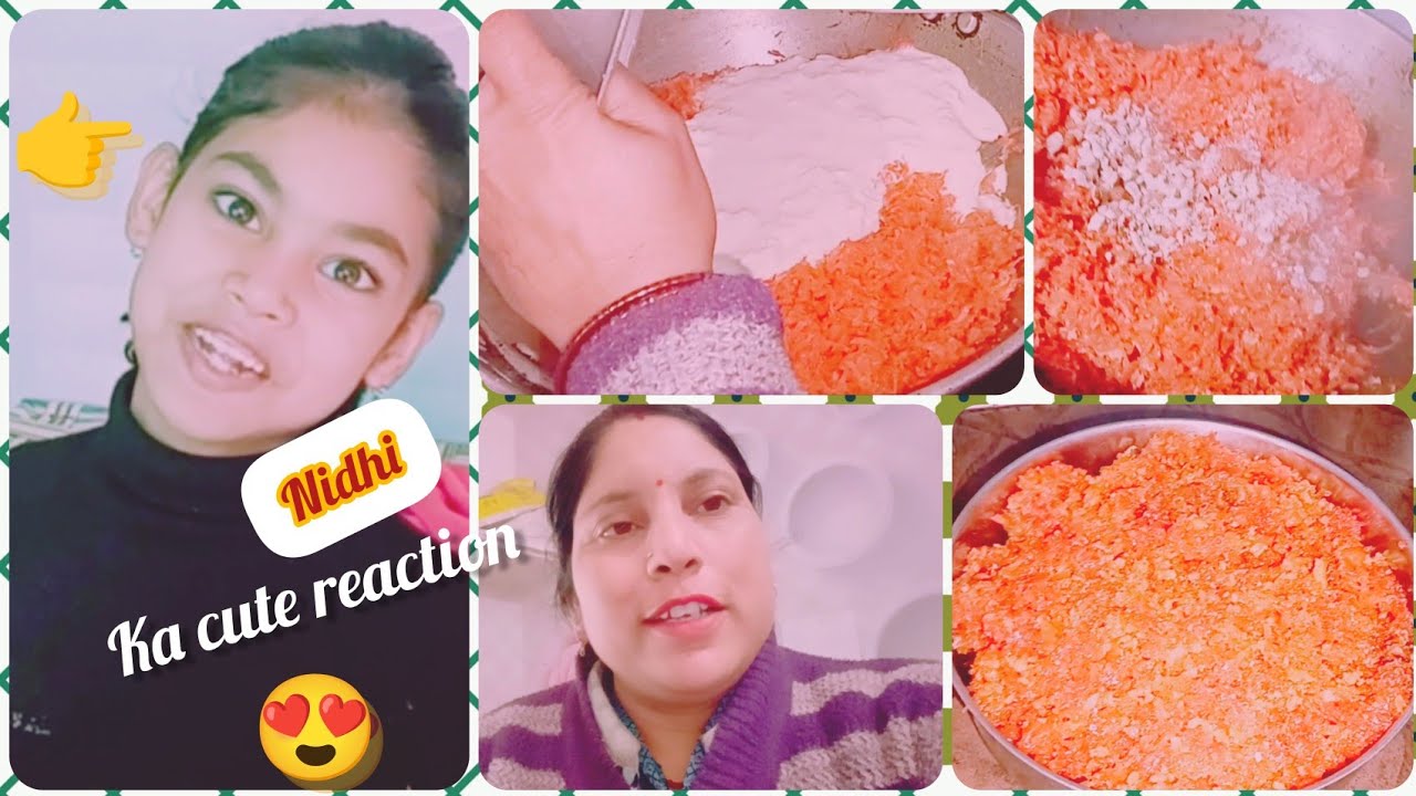 Vlog..72😊School Se Aate Hi Nidhi Ne Khaya Gajar Ka Halwa 😍 | Use Bahut Pasand Aaya 💛
