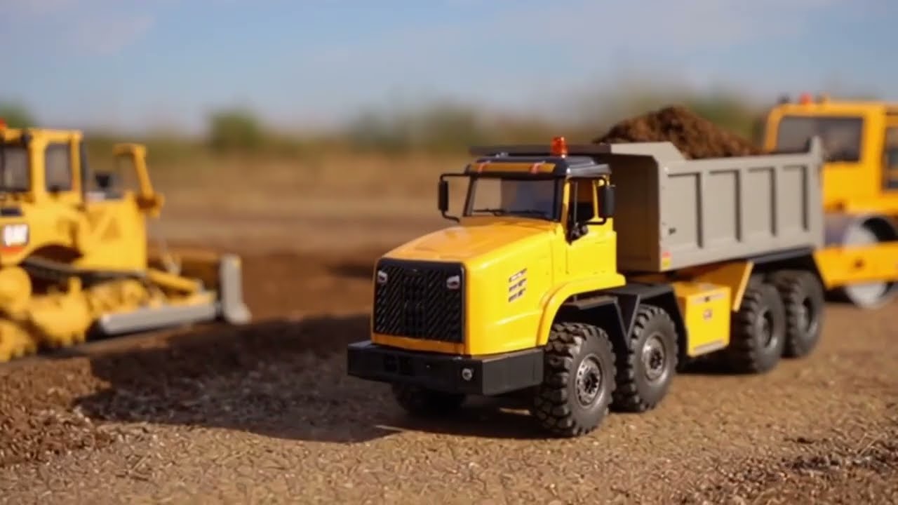 🌄 Realistic RC Construction Action + Instant Repair! Excavator & Dump Truck Power Team