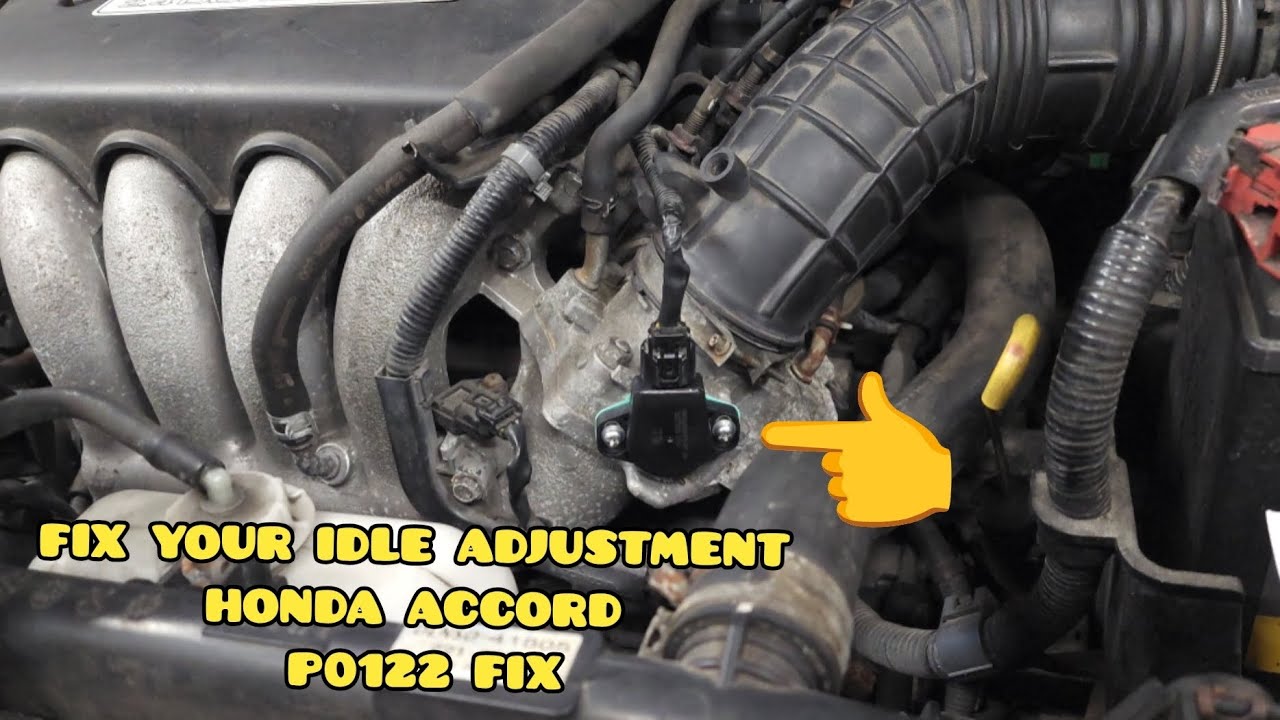 How To Adjust Idle P0122 FIX Honda Accord K Series Scan Tool or Multimeter