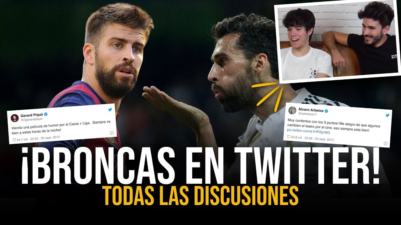 ¡MEJORES BRONCAS en TWITTER entre FUTBOLISTAS!