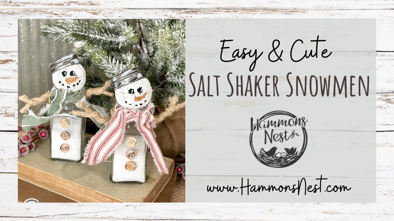 ☃️DIY Salt Shaker Snowman