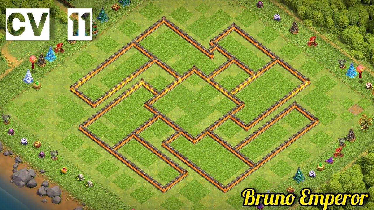 Layout CV 11 - [Push e Farm] Centro de Vila 11 (Novo) 2020 - Clash of Clans // Link na descri&ccedil;&atilde;o!