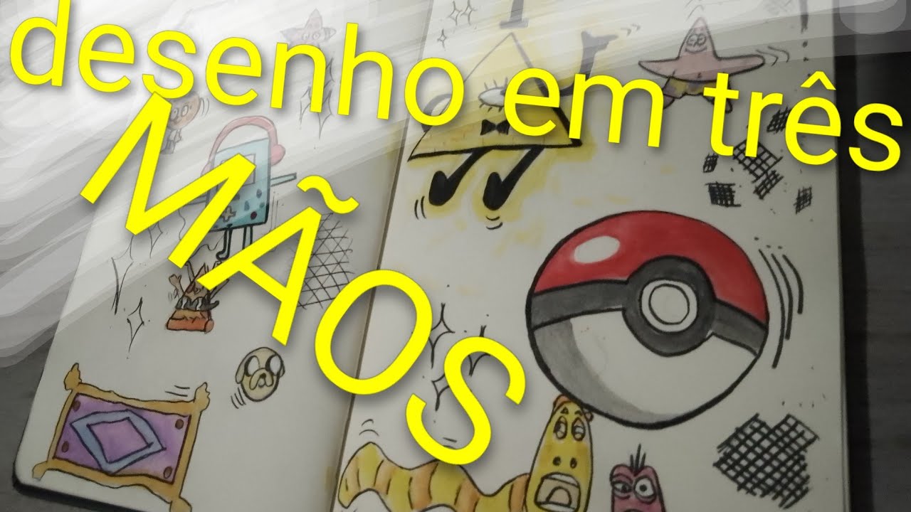 Desenho em três mãos #desenho #desenhando#desenhar#grawing