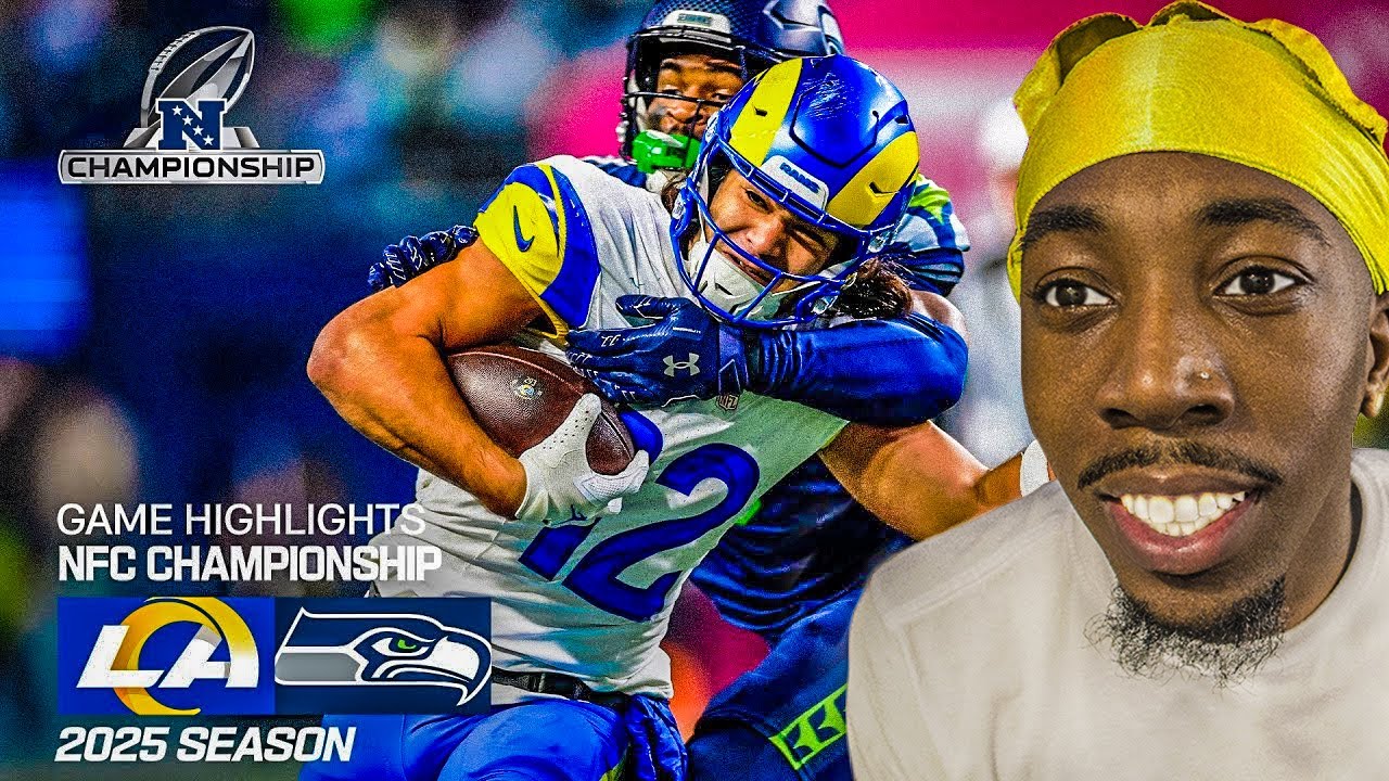Kiwi Reacts To Los Angeles Rams vs Seattle Seahawks Highlights | 2025 NFL Season NFC Championship