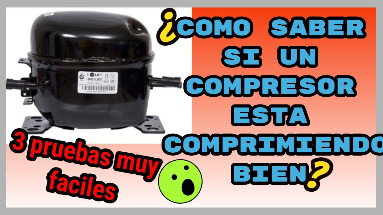 *COMO SABER SI UN COMPRESOR DE NEVERA O REFRIGERADOR ESTA COMPRIMIENDO BIEN | MEDICIÓN DE COMPRESIÓN