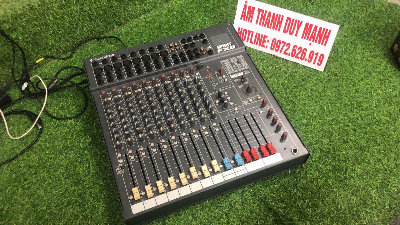 Xả mixer soundcraft - spirit-FX8 hàng bãi xịn đẹp suất sắc bao giá rẻ nhất hệ mặt trời