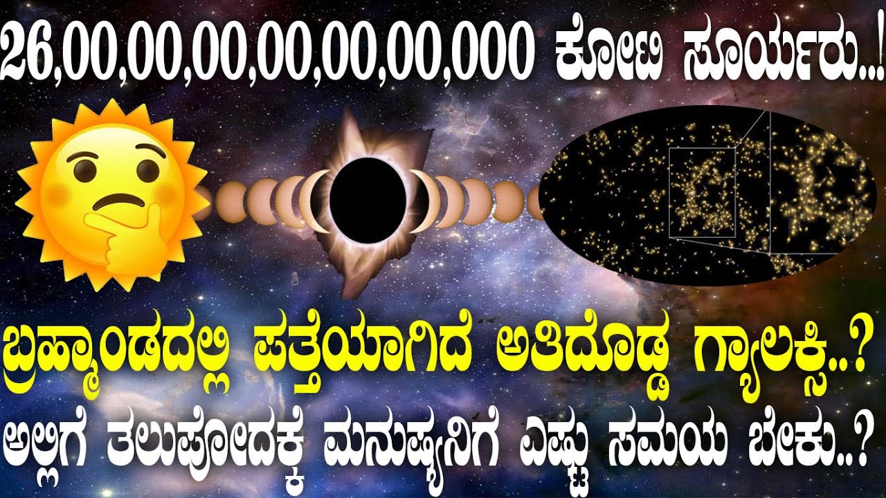 26000000000000000 ಕೋಟಿ ಸೂರ್ಯರು..! ಬ್ರಹ್ಮಾಂಡದಲ್ಲಿ ಪತ್ತೆಯಾಗಿದೆ ಅತಿದೊಡ್ಡ ಗ್ಯಾಲಕ್ಸಿ..?