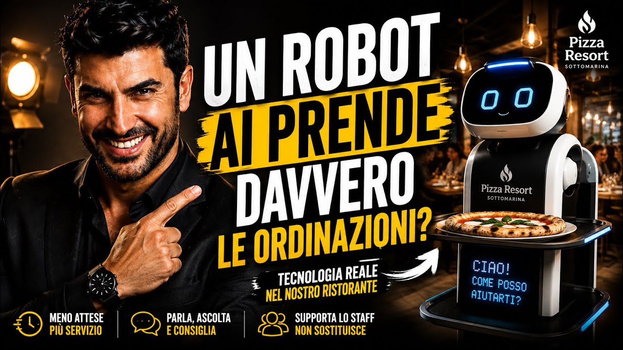 Abbiamo Integrato un Robot IA Cameriere nel Ristorante — Ecco Cosa È Successo - Pizza Resort