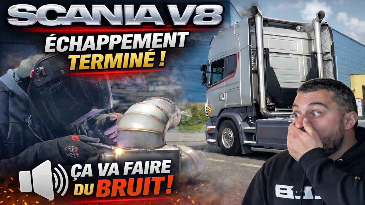 Le SON du SCANIA V8 avec ses nouvelles cheminées est INCROYABLE 😱!