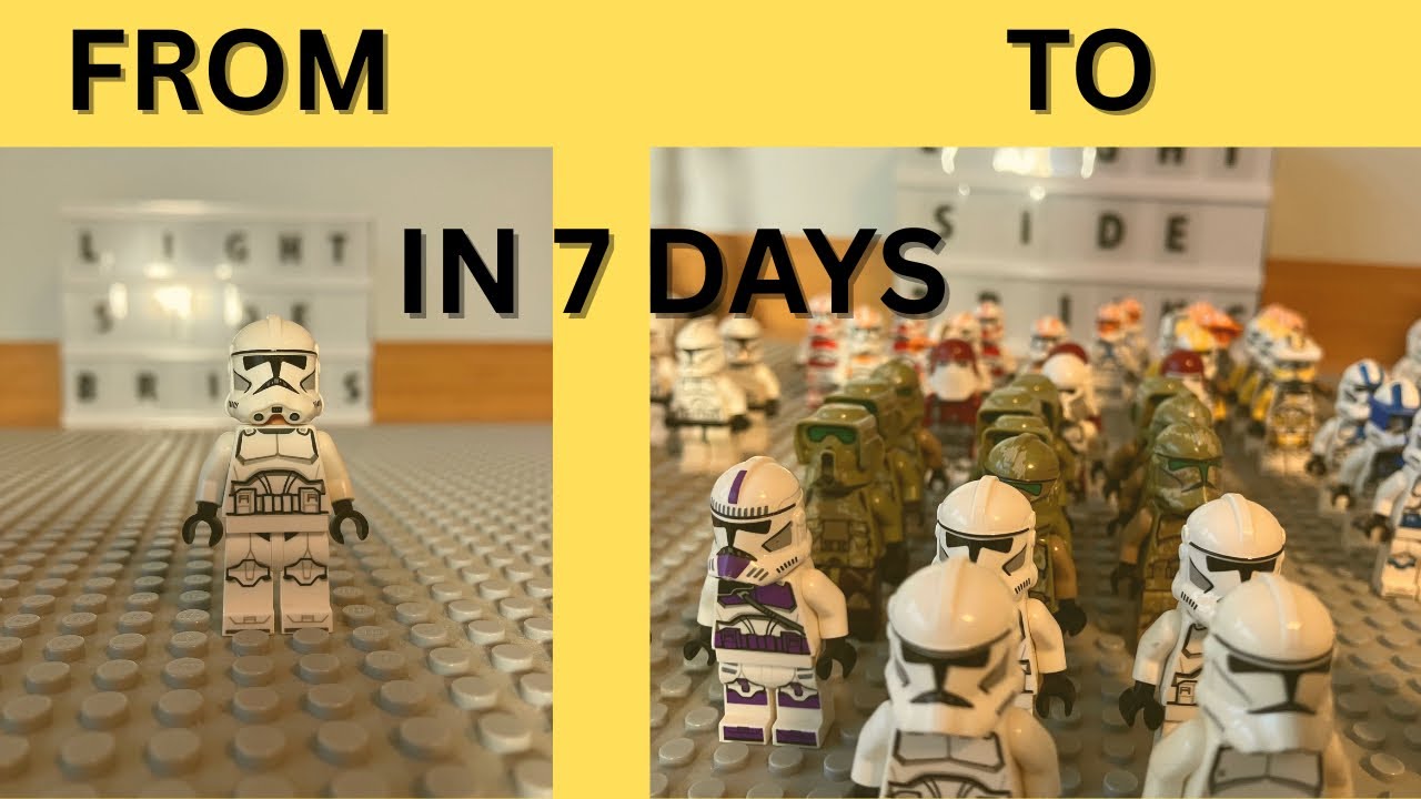 Building a LEGO Star Wars clone army in seven days!!!
