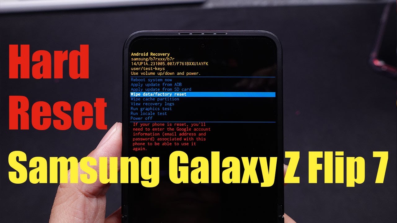How To Hard Reset Samsung Galaxy Z Flip 7 | Z Flip 7 FE