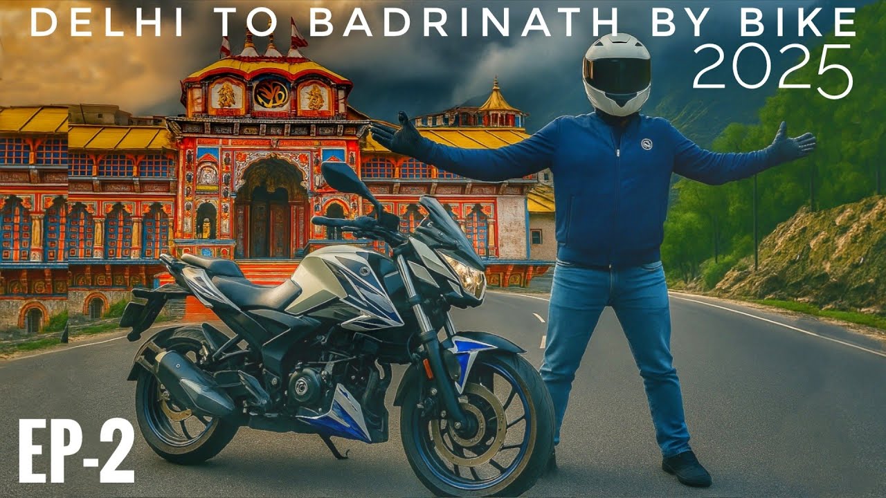 2025 Delhi to Badrinath by Bike | Pulsar N250 Ride With Pillion | Delhi To Badrinath 2025 #badrinath