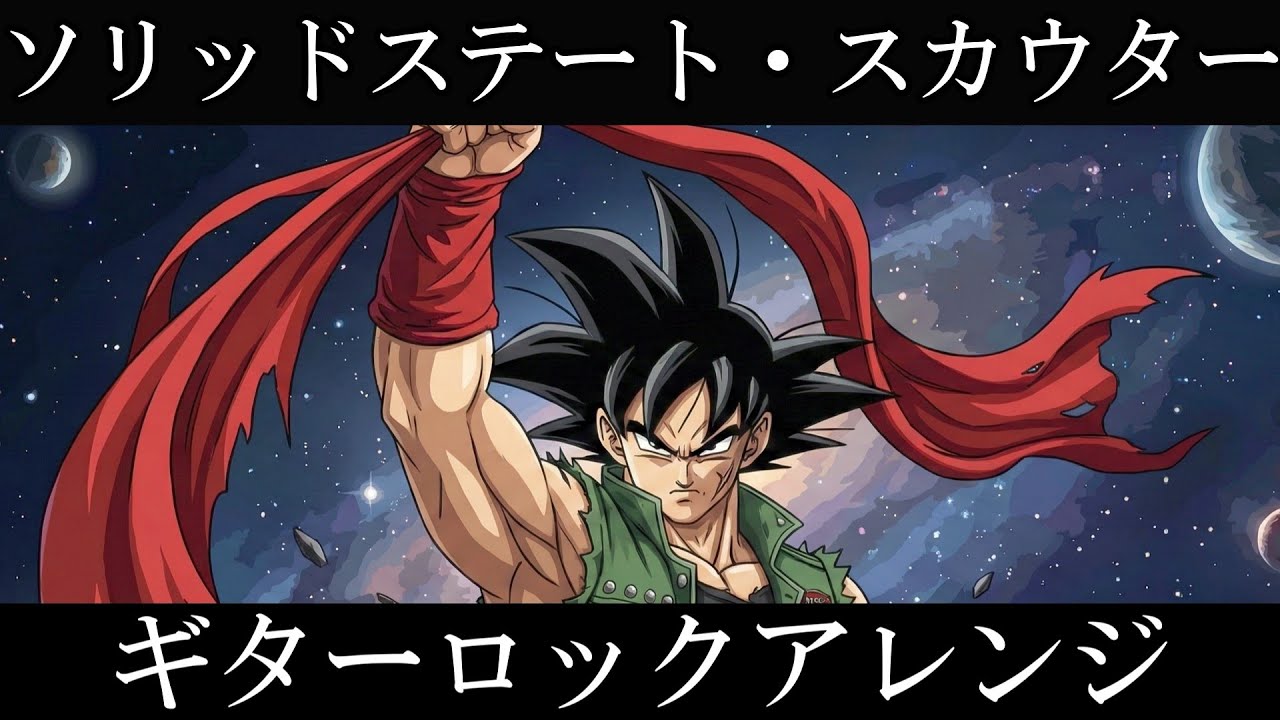 ドラゴンボールZ たったひとりの最終決戦 挿入曲  | 『ソリッドステート・スカウター』AIでギターロックアレンジにしてみた