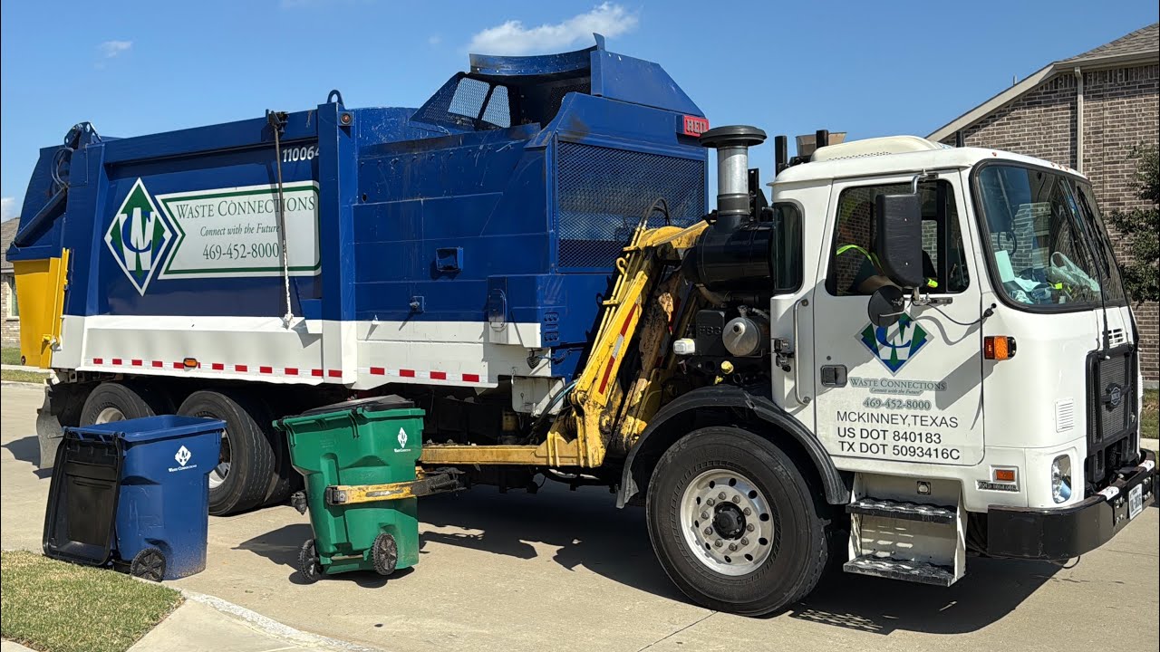 Waste Connections Final Days in Celina Texas: ACX Heil Python Garbage Truck