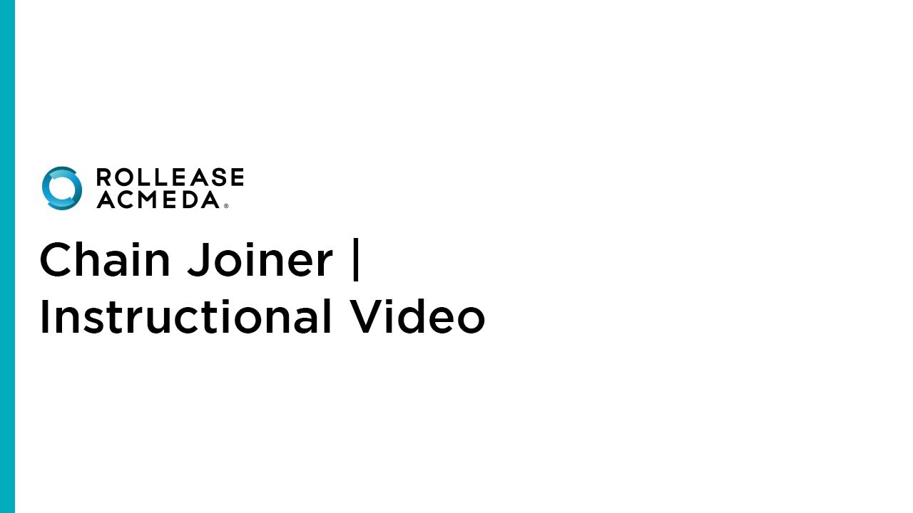 Rollease Acmeda | Chain Joiner | Instructional Video