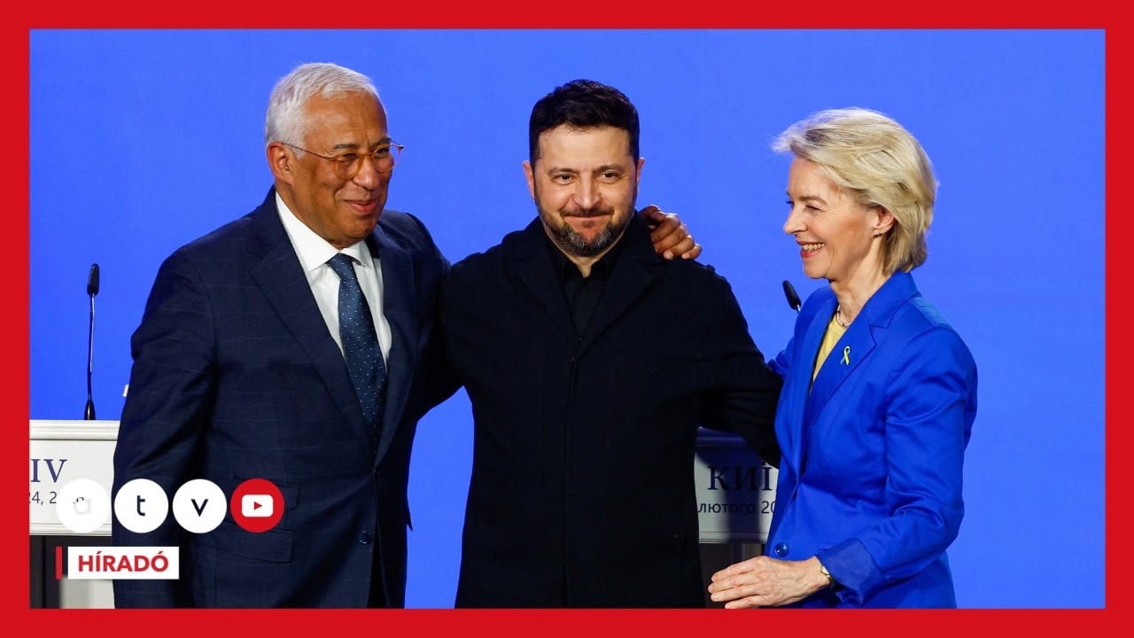 Kijevben emlékeztek az EU vezetői a háború évfordulóján